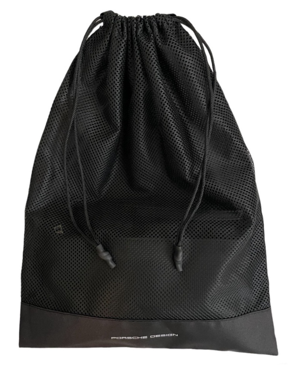 Porsche Designs Black Drawstring Mesh Bag